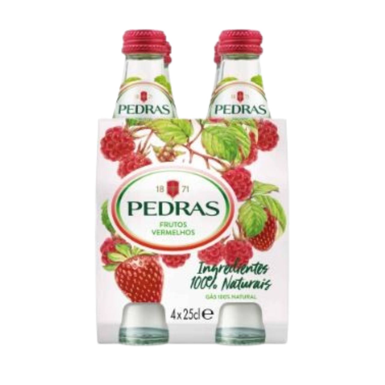 Água Pedras com Gás Frutos Vermelhos 25cl Gi Supermercado
