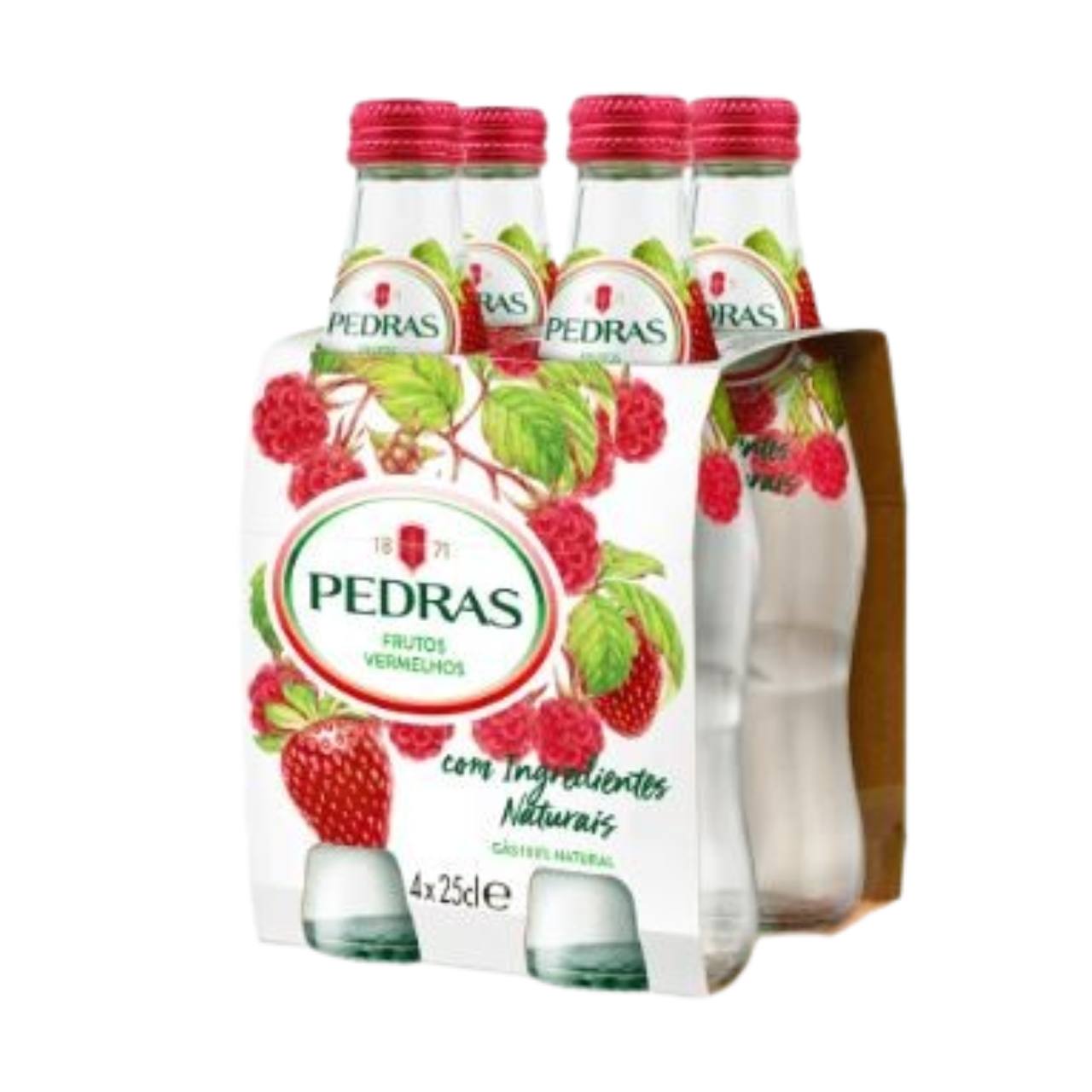 Água Pedras com Gás Frutos Vermelhos 25cl Gi Supermercado