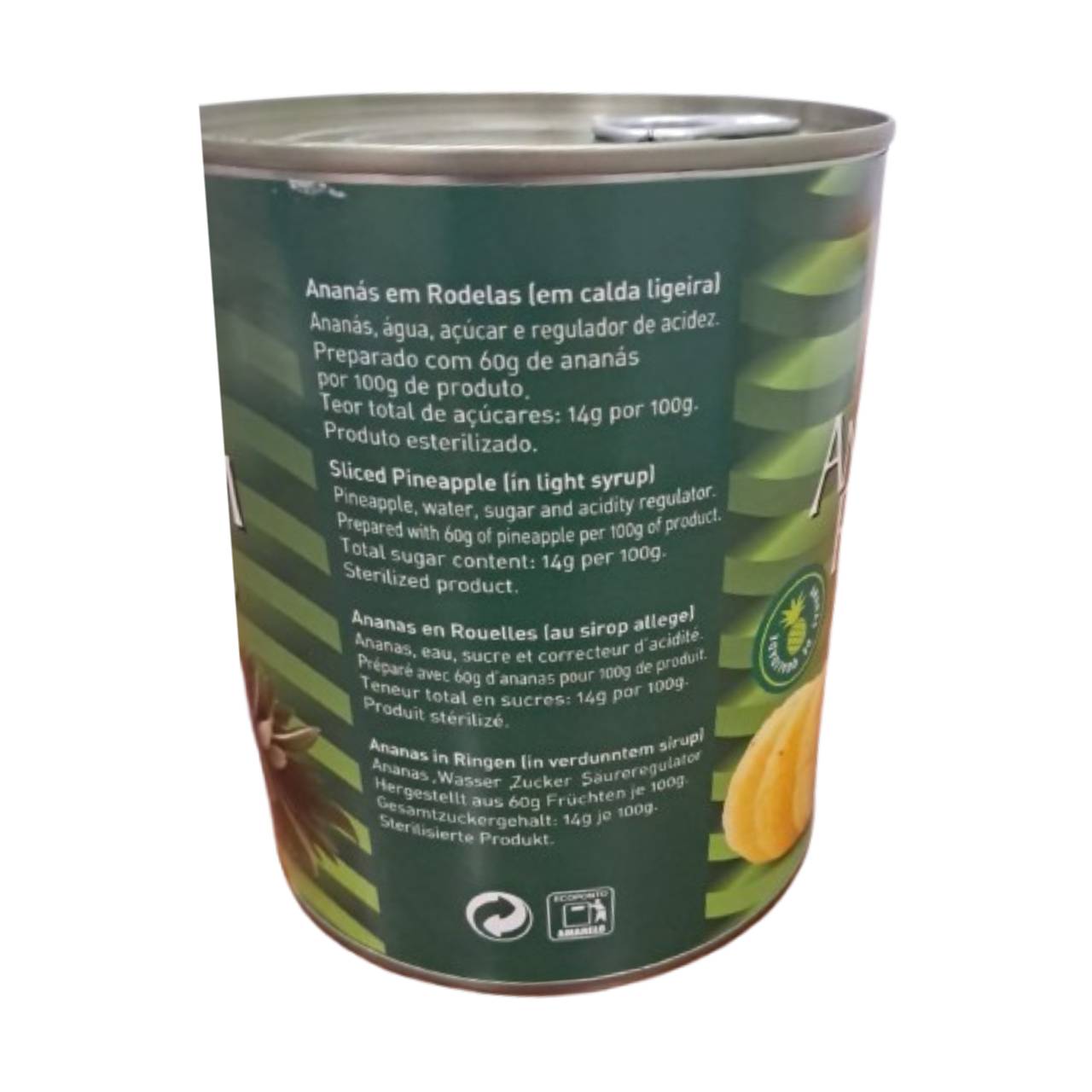 Ananás em Rondelas Norte 850g Gi Supermercado
