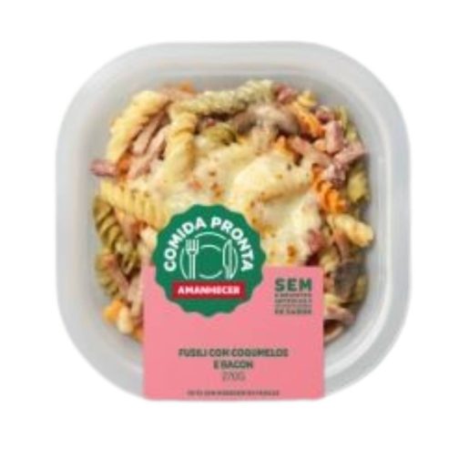 Fusilli Cogumelos e Bacon Amanhecer 270 gr Gi Supermercado