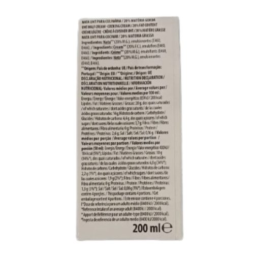 Natas Uht para Culinária Amanhecer 200ml Gi Supermercado