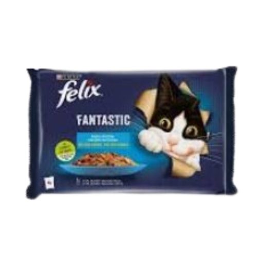 Comida Húmida Gato Felix Fantastic Peixe 4 X 85 G Gi Supermercado