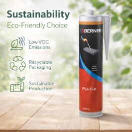 Cartucho Cola de Montagem Berner 300 ml