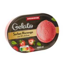Gelado Sorbet Morango Amanhecer 1L