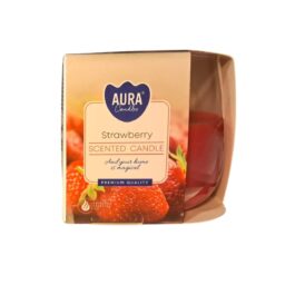 Vela Copo AURA Aromática Morango 100g