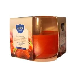 Vela Copo AURA Aromática Morango 100g
