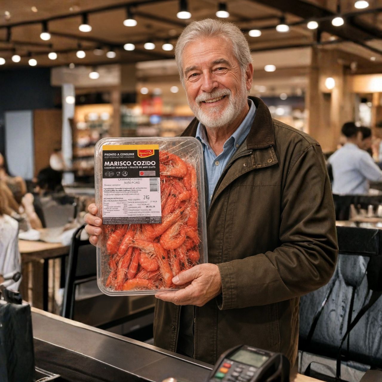 Camarão Cozido 30/50 MasterChef 2Kg Gi Supermercado