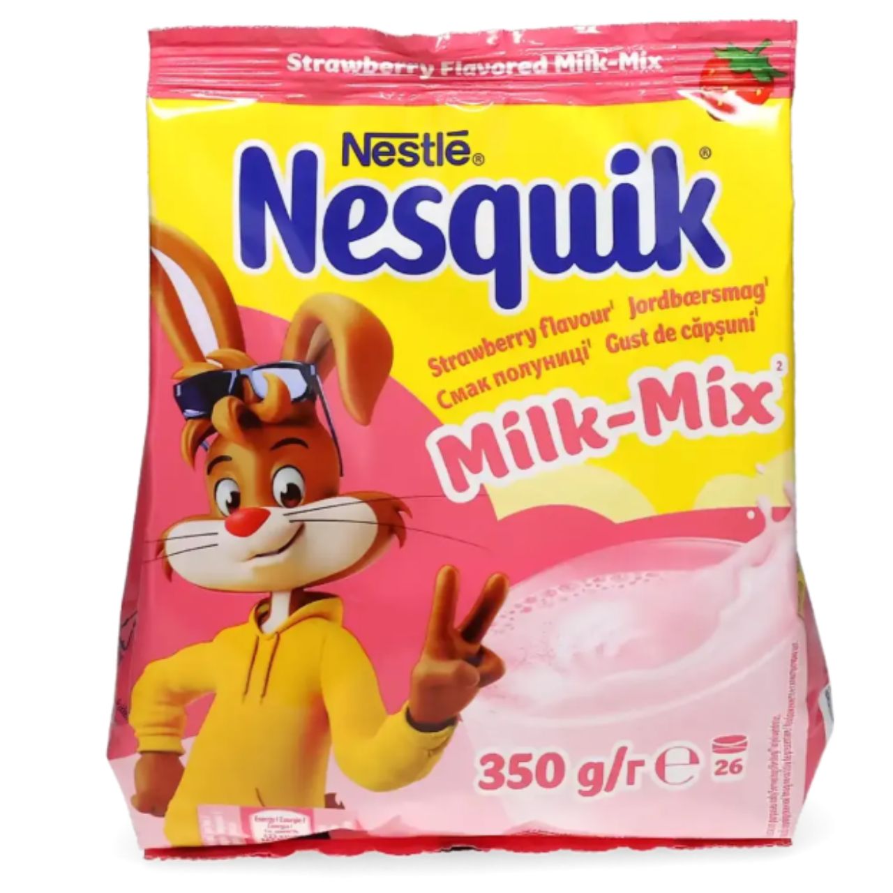 Milk Mix Morango Nesquik Bebida Solúvel 350Grs Gi Supermercado