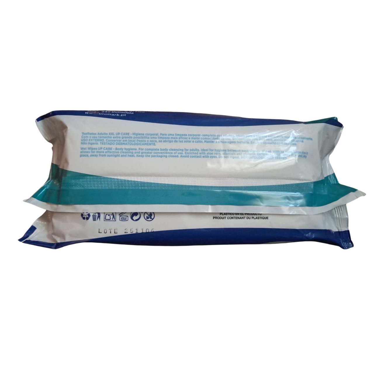 Toalhetes Adulto XXL UP Care 60 Unidades