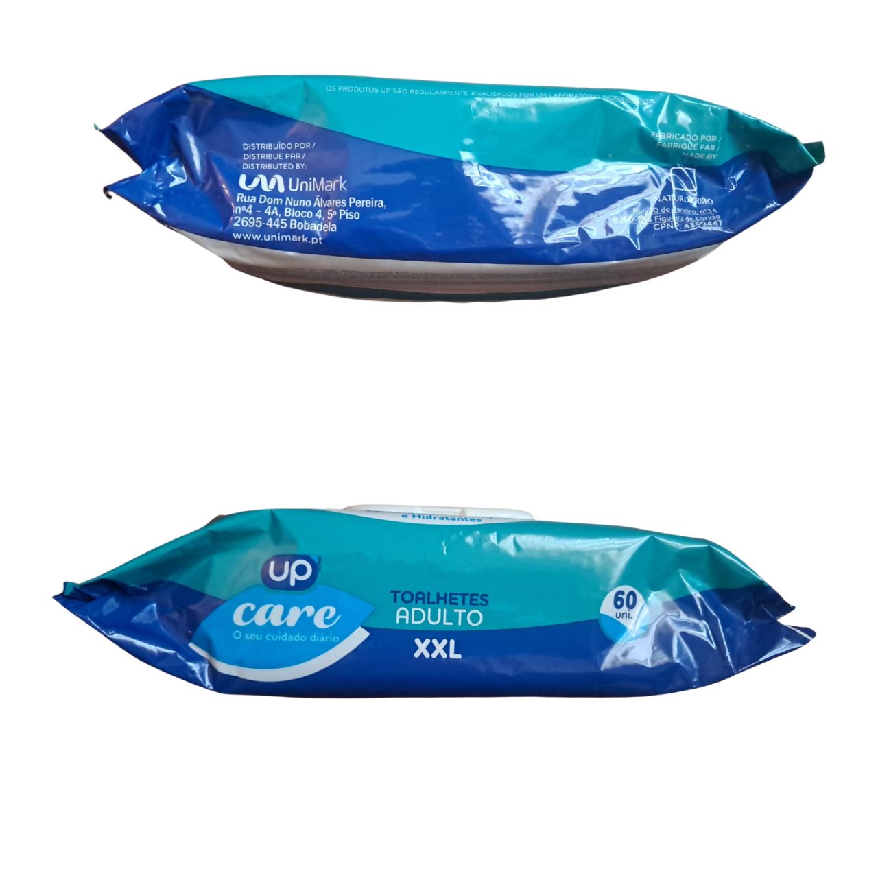 Toalhetes Adulto XXL UP Care 60 Unidades