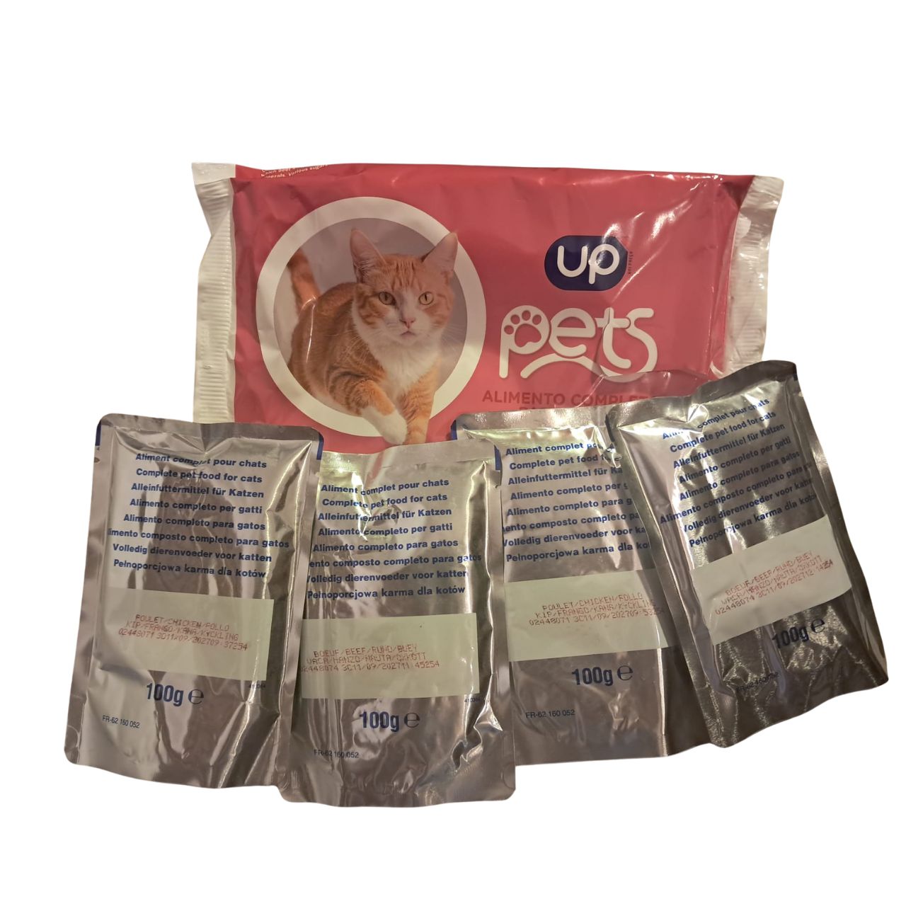 Alimento Completo Gatos Adultos UP Pets 4 x 100g Gi Supermercado
