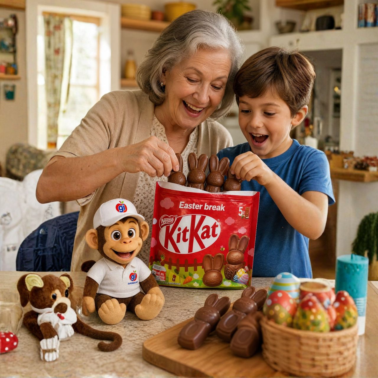 Coelhos de Chocolate Kit Kat Nestlé 145g Gi Supermercado